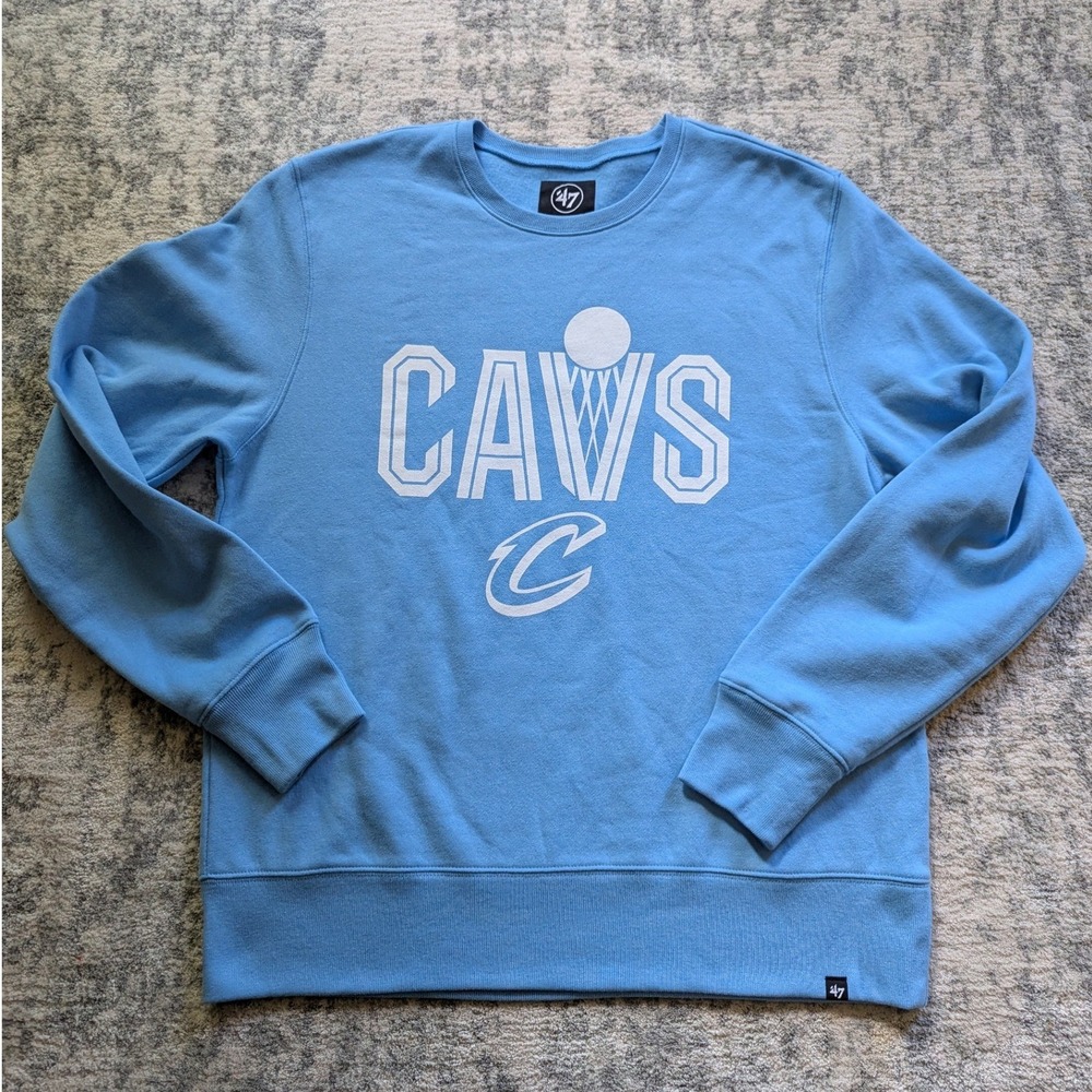 '47 Brand Cleveland Cavaliers City Edition 2024 Mens XL Blue Crewneck Sweatshirt